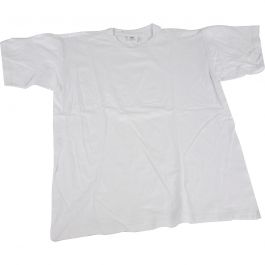 T-shirts, L : 32 cm, dim. 3-4 ans, col rond, 145 gr, blanc, 1 pièce [HOB-47202]