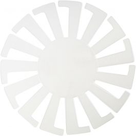 Korbboden-Schablone, H 8 cm, D 14 cm, Transparent, 10 Stk/ 1 Pck [HOB-47450]