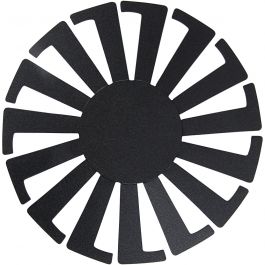 Korbboden-Schablone, H 6 cm, D 8 cm, Schwarz, 10 Stk/ 1 Pck [HOB-47453]