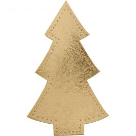 Weihnachtsbaum, H 18 cm, B 11 cm, 350 g, Gold, 4 Stk/ 1 Pck [HOB-498771]