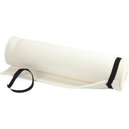 Matelas de camping, L : 180 cm, L : 50 cm, ép. 6 mm, blanc, 1 pièce [HOB-49884]