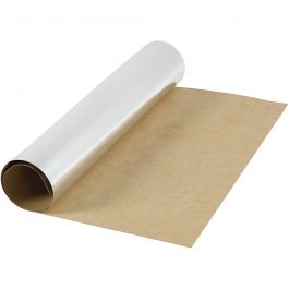 Kunstlederpapier, B 49 cm, Einfarbig,Foliedetails, 350 g, Silber, 1 m/ 1 Rolle [HOB-498947]