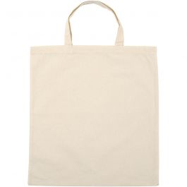 Sac Fourre-Tout, dim. 38x42 cm, 145 gr, naturel clair, 5 pièces/ 1 Pq. [HOB-49905]