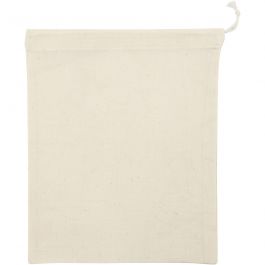 Sac en tissu, dim. 21x25 cm, 110 gr, naturel clair, 5 pièces/ 1 Pq. [HOB-49970]