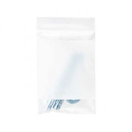 Sachet zip avec fenêtre d'écriture blanche Qualité Supérieure 10,2x15,2cm (100 pièces) [4WE46]