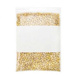 Sachet zip avec fenêtre d'écriture blanche Qualité Supérieure 22,9x30,5cm (100 pièces) [4WE912]
