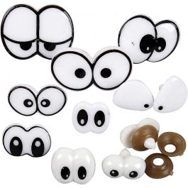 Lustige Augen, Größe 2-3 cm, 9 sort./ 1 Pck [HOB-500960]