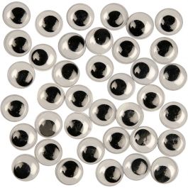 Wackelaugen, nicht selbstklebend, D 12 mm, 1000 Stk/ 1 Pck [HOB-501121]
