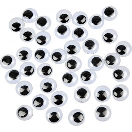 Wackelaugen, nicht selbstklebend, D 20 mm, 16 Stk/ 1 Pck [HOB-501202]
