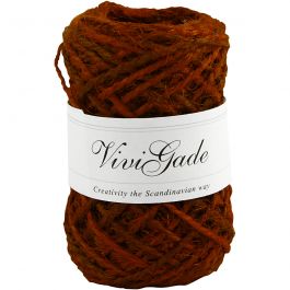 Chanvre naturel, ép. 1-2 mm, rouge, 30 m/ 1 rouleau [HOB-503227]