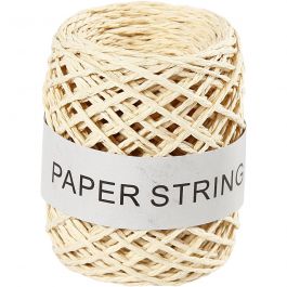 Ficelle de papier, ép. 1 mm, naturel, 50 m/ 1 rouleau [HOB-50328]