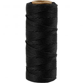 Fil de bambou, ép. 1 mm, noir, 65 m/ 1 rouleau [HOB-503483]