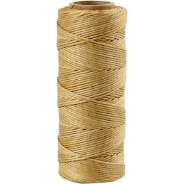 Fil de bambou, ép. 1 mm, or, 65 m/ 1 rouleau [HOB-503488]