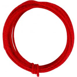 Fil de jute, ép. 2-4 mm, rouge, 3 m/ 1 Pq. [HOB-503496]