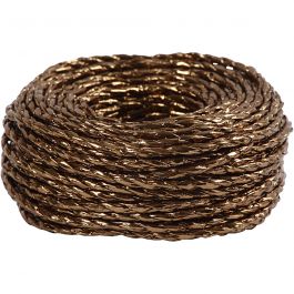 Ficelle de Papier, ép. 3,5-4 mm, copper, 25 m/ 1 rouleau [HOB-50398]