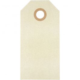 Étiquettes en carton, dim. 4x8 cm, 250 gr, crème, 1000 pièces/ 1 Pq. [HOB-510041]