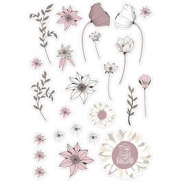 Étiquettes, dim. 2,2-10 cm, beige, rose, blanc, 72 pièces/ 1 Pq. [HOB-51013]