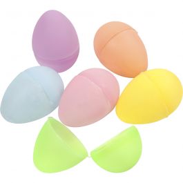 Oeufs, H : 6 cm, d 4 cm, couleurs pastel, 12 pièces/ 1 Pq. [HOB-51033]