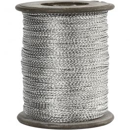 Fil, ép. 0,5 mm, argent, 100 m/ 1 rouleau [HOB-51531]