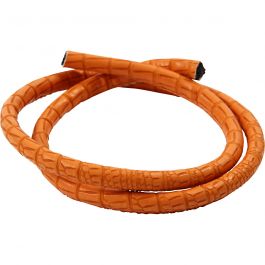 Krokodil-Schnur, Stärke: 6 mm, Rotbraun, 50cm [HOB-51564]
