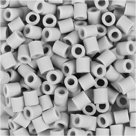 Les Perles NABBI BioBeads, dim. 5x5 mm, diamètre intérieur 2.5 mm, medium, gris, 3000 pièces/ 1 Pq. [HOB-906782]