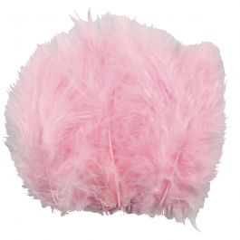 Duvet, dim. 5-12 cm, rose clair, 15 pièces/ 1 Pq. [HOB-51695]