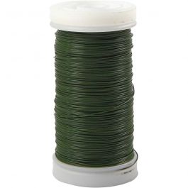 Fil pour fleur, ép. 0,31 mm, 100 gr, vert, 160 m/ 1 rouleau [HOB-51728]