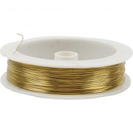 Fil de laiton, ép. 0,3 mm, 70 m/ 1 rouleau [HOB-51734]