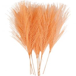 Plumes artificielles, L : 15 cm, L : 8 cm, orange, 10 pièces/ 1 Pq. [HOB-518052]