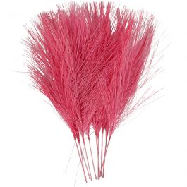 Plumes artificielles, L : 15 cm, L : 8 cm, rose, 10 pièces/ 1 Pq. [HOB-518054]
