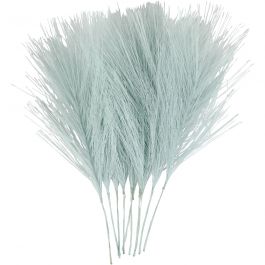 Plumes artificielles, L : 15 cm, L : 8 cm, bleu clair, 10 pièces/ 1 Pq. [HOB-518056]