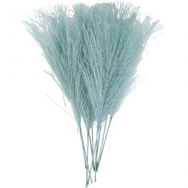 Plumes artificielles, L : 15 cm, L : 8 cm, turquoise, 10 pièces/ 1 Pq. [HOB-518057]