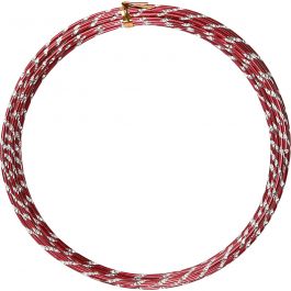 Fil d'aluminium, diamond-cut, ép. 2 mm, rouge, 7 m/ 1 rouleau [HOB-518303]