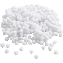 Pompons, D 5 mm, Weiß, 550 Stk/ 1 Pck [HOB-51852]