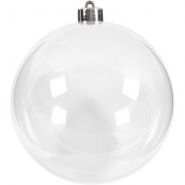 Deko-Kugeln, D 13,6 cm, Transparent, 1 Stk [HOB-52118]