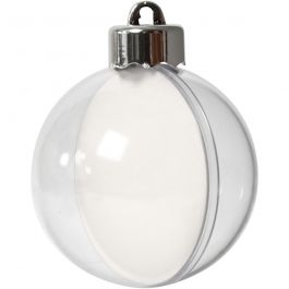 Deko-Kugeln, D 6 cm, Transparent, 8 Stk/ 1 Pck [HOB-52142]