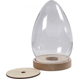 Cloche sur socle, H : 19,5 cm, d 11,3 cm, 1 pièce [HOB-52190]