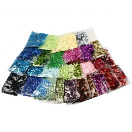 Paillettes, dim. 6 mm, 32x25 gr/ 1 Pq. [HOB-52228]