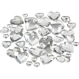 Pierre de strass, dim. 6+10+14 mm, argent, 252 pièces/ 1 Pq. [HOB-52242]