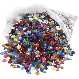 Pierre de strass, dim. 5 mm, 3000 pièces/ 1 Pq. [HOB-52286]