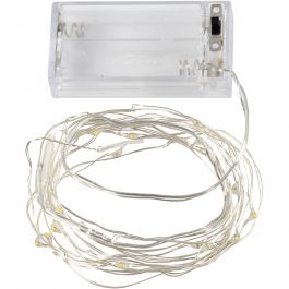 LED Lichterkette, L 3,15 M, Silber, 1 Stk [HOB-52329]