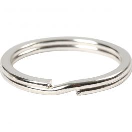 Spaltring, D 28 mm, Versilbert, 4 Stk/ 1 Pck [HOB-526040]