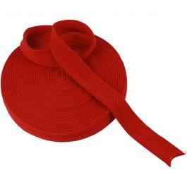 Tricot tubulaire, L: 30 mm, rouge cerise, 10 m/ 1 rouleau [HOB-53031]