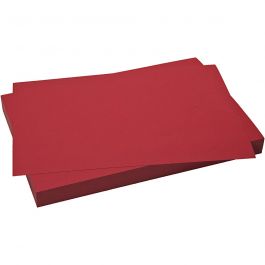Karton, Blatt 50x70 cm, 270 g, Weihnachtsrot, 10 Bl./ 1 Pck [HOB-540936]