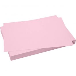 Karton, Blatt 50x70 cm, 270 g, Hellpink, 10 Bl./ 1 Pck [HOB-540940]