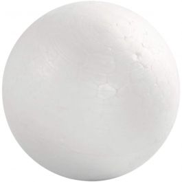 Boules en polystyrène, d 6 cm, blanc, 50 pièces/ 1 Pq. [HOB-543062]
