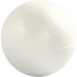 Boules en polystyrène, d 7 cm, blanc, 5 pièces/ 1 Pq. [HOB-543070]
