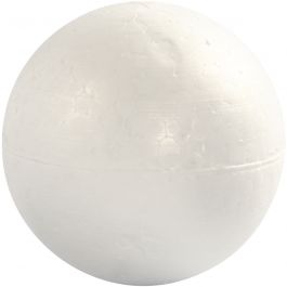Boules en polystyrène, d 10 cm, blanc, 5 pièces/ 1 Pq. [HOB-543100]
