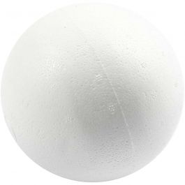Boules en polystyrène, d 12 cm, blanc, 25 pièces/ 1 sac [HOB-543130]