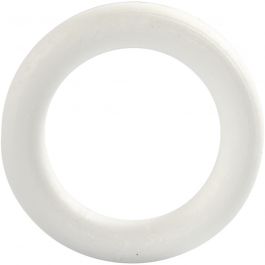 Ring, Größe 12 cm, Dicke 20 mm, Weiß, 1 Stk [HOB-54316]